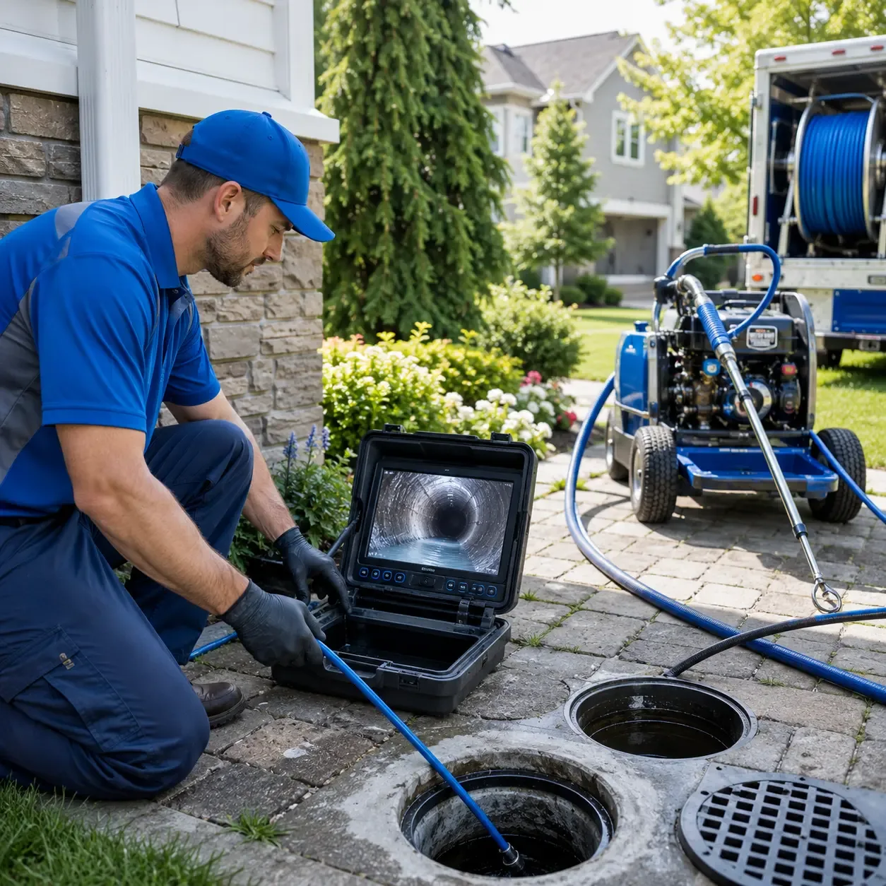 Outdoor drain cleaning professionals serving Luther, MI