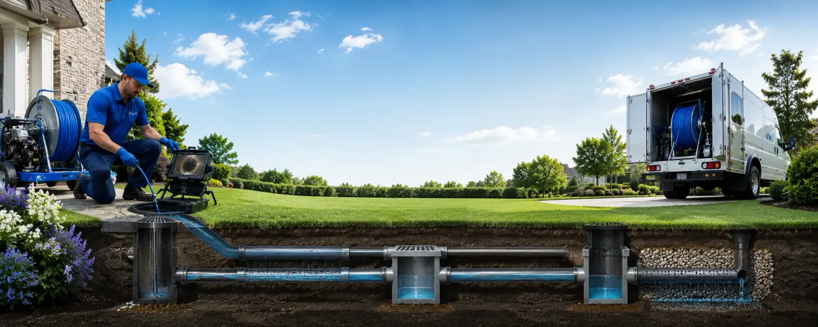 Outdoor drain cleaning information for Luther, MI